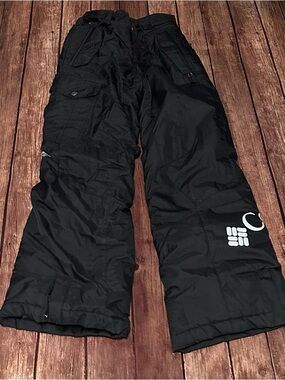 Black Columbia Snow Pants with White Logo